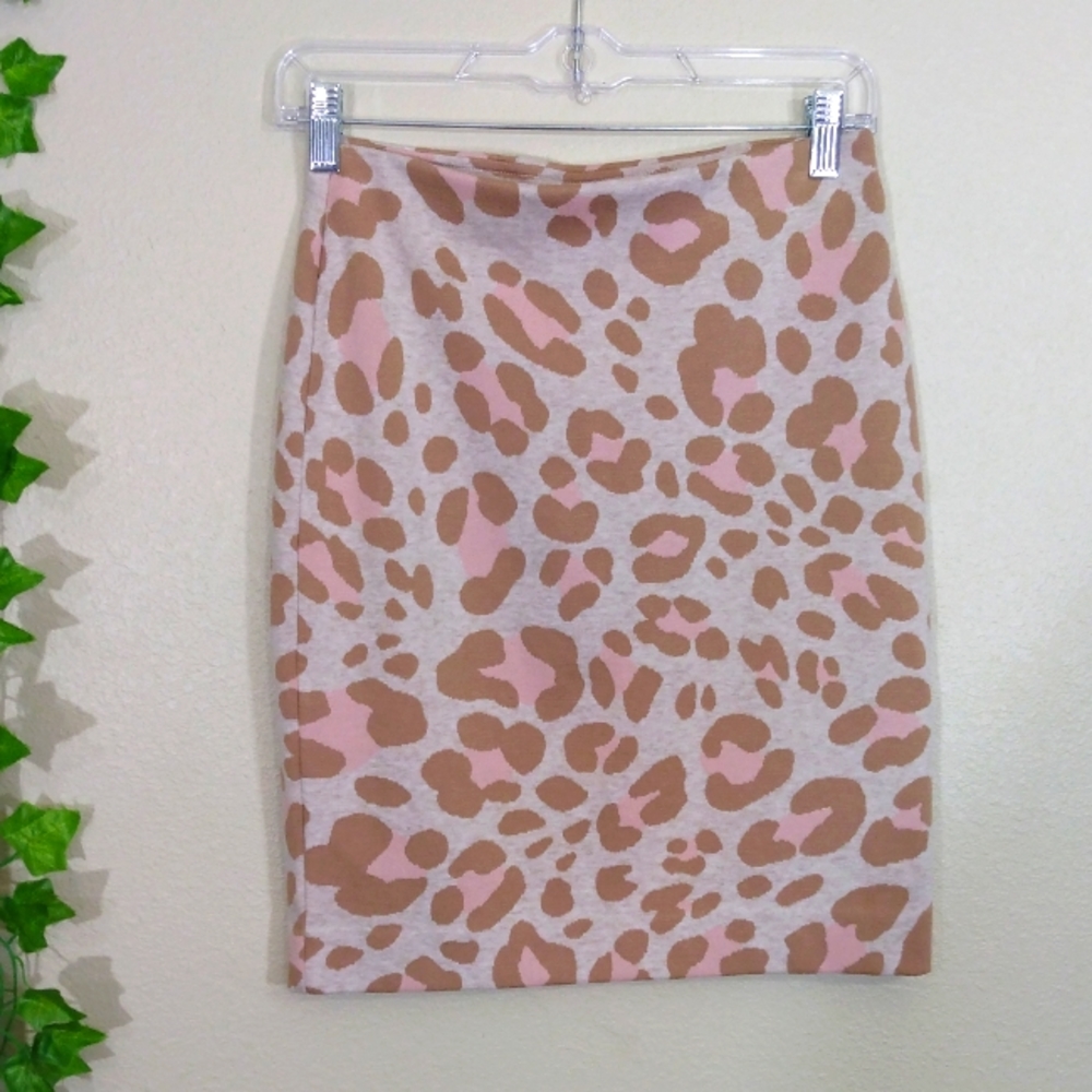 Ann Taylor animal print skirt xsp